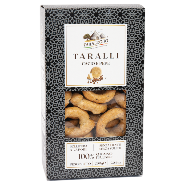 Taralli Poivre et Fromage 200grs