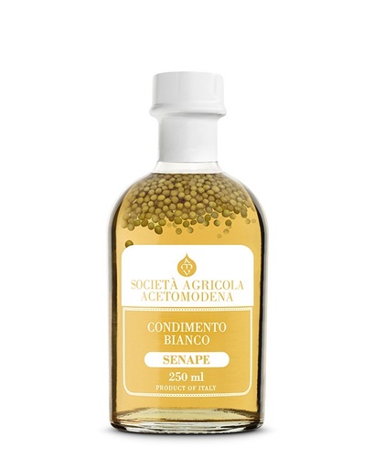 [PHUI00008] Vinaigre blanc di Modena aux grains de moutarde de Senape