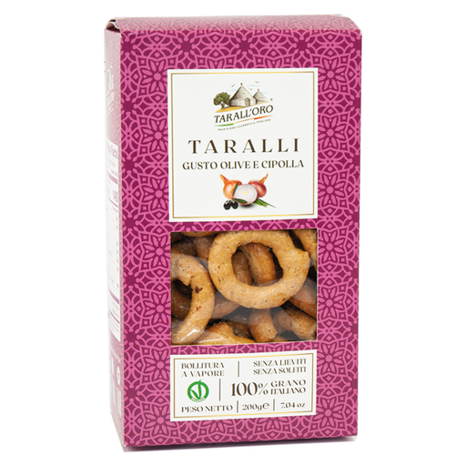 [PBSA00017] Taralli Olive et Oignon 200grs